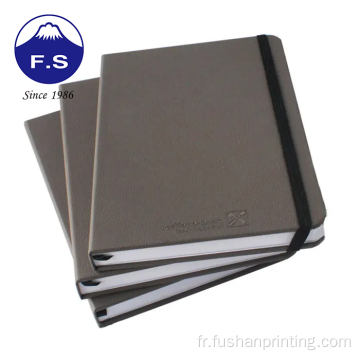 Pu en cuir en cuir rigide Focus Planner Notebook Printing